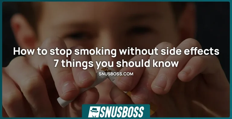 How to stop smoking without side effects – 7 things you should know